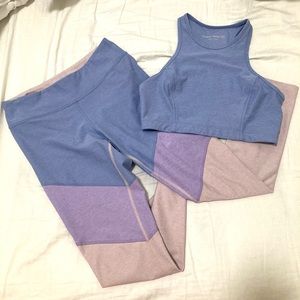 Outdoor voices set spring leggings and Athena crop